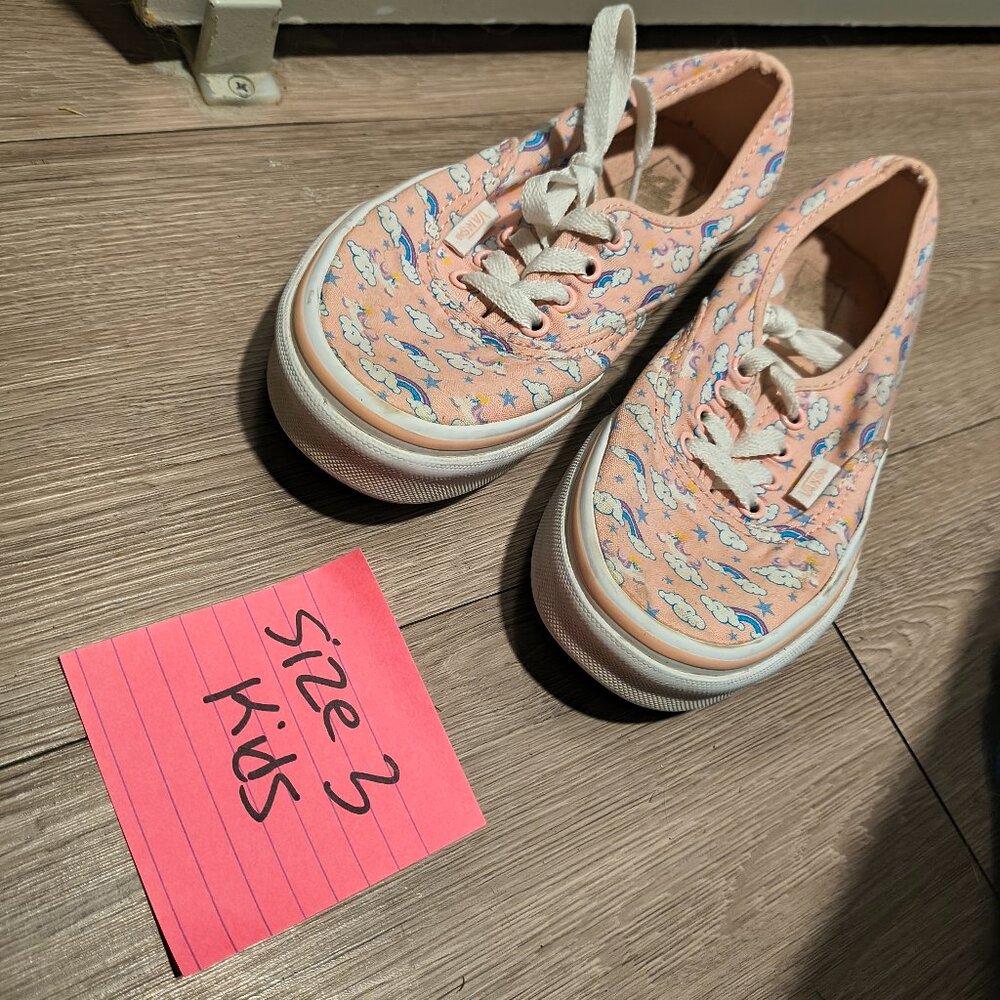 Pink Rainbow Authentic Vans